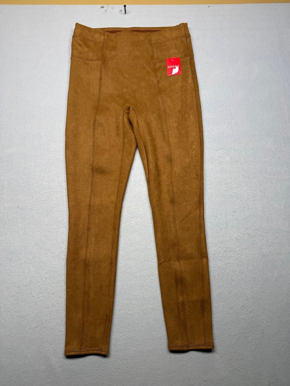 Spanx Faux Suede Leggings Women L Brown